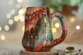 06-C Rainbow 'FLOW' Variation Textured Divot Mug, 20 oz.