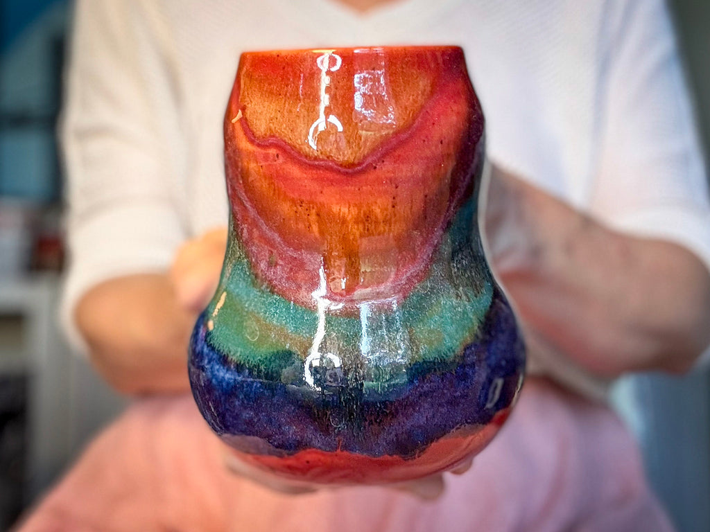 08-C Red PROTOTYPE Gourd Mug, 22 oz.