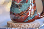 06-D Earthy Rainbow Grotto Textured Divot Mug, 16 oz.
