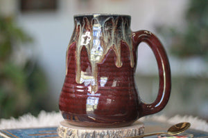 05-F Purple PROTOTYPE Barely Flared Textured Divot Mug, 21 oz.