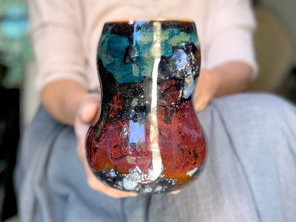08-B Rainbow Stellar Gourd Mug - TOP SHELF, 23 oz.