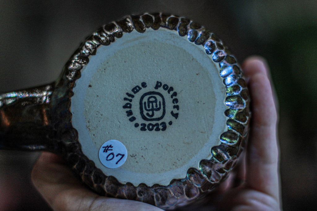 07-D PROTOTYPE Notched Textured Mug, 20 oz.