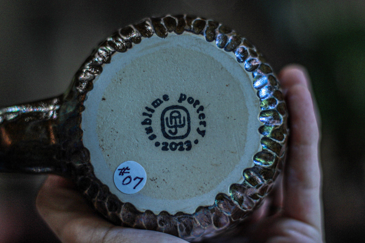 07-D PROTOTYPE Notched Textured Mug, 20 oz.