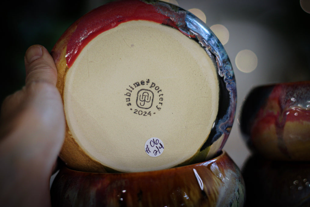 06-F Flow Bowl - MISFIT, 14 oz. - 10% off (This listing is for one bowl)