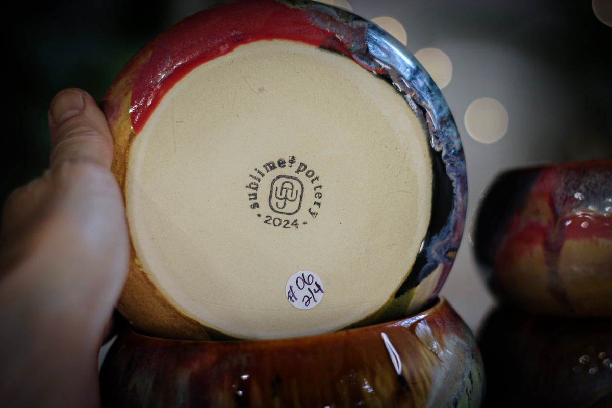 06-F Flow Bowl - MISFIT, 14 oz. - 10% off (This listing is for one bowl)