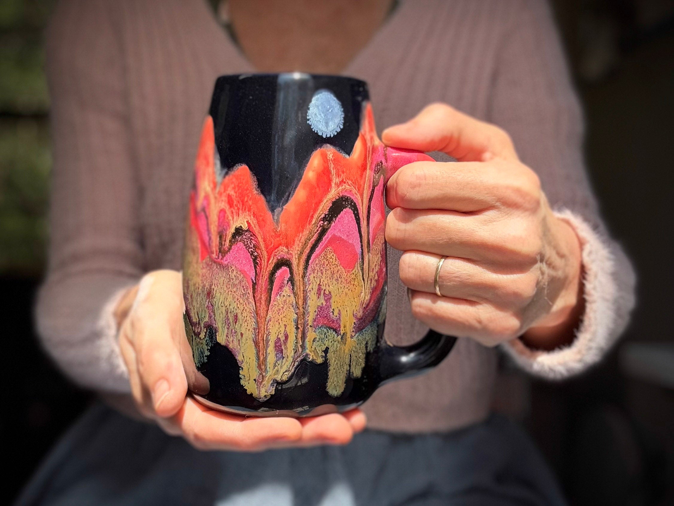 08-B Molten Strata Mug, 24 oz.
