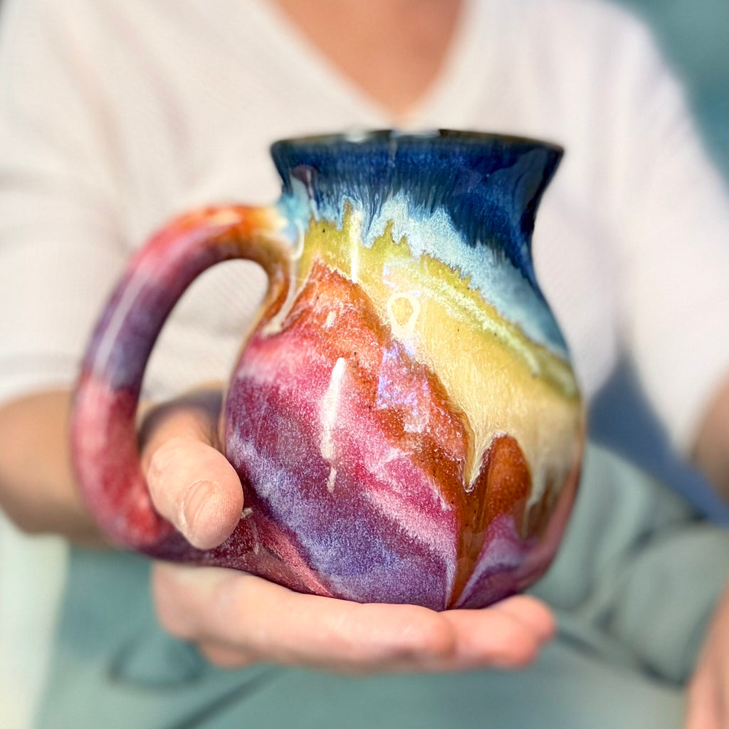 07-C Rainbow Flared Mug, 22 oz.
