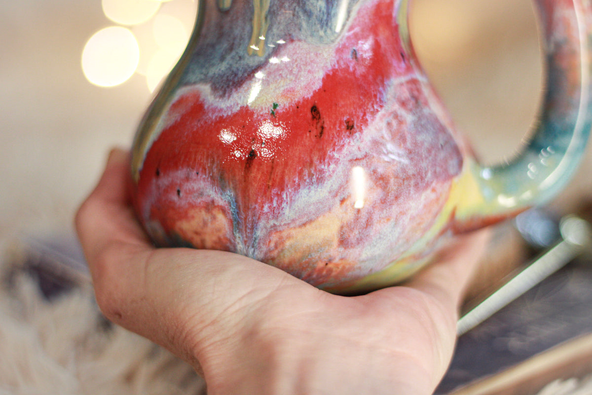 06-C Rainbow 'FLOW' Mug - TOP SHELF MISFIT, 17 oz.