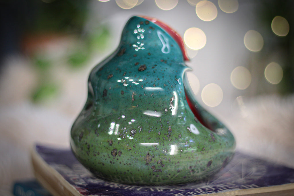 33-C Green & Teal Goddess Candleholder - MISFIT, 10% 0ff