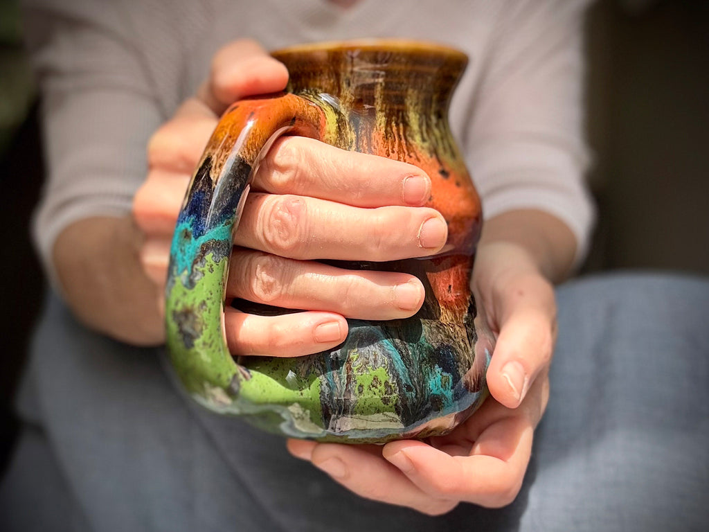 08-C Molten Cheetah Variation Cuddle Mug, 22 oz.