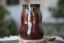 Load image into Gallery viewer, 05-F Purple PROTOTYPE Barely Flared Textured Divot Mug, 21 oz.