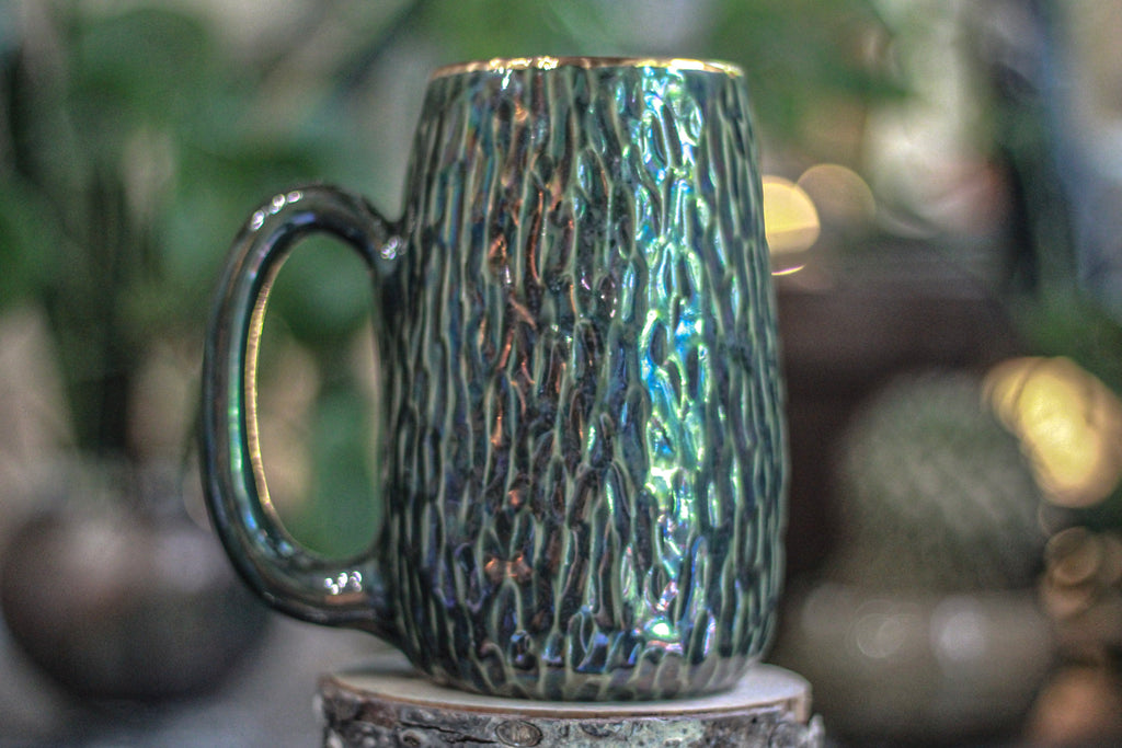 08-D PROTOTYPE Notched Textured Mug, 21 oz.
