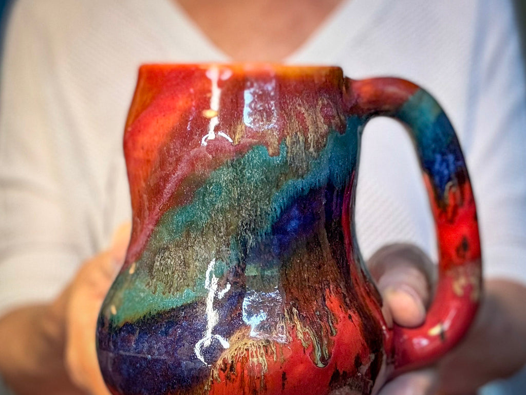 08-C Red PROTOTYPE Gourd Mug, 22 oz.