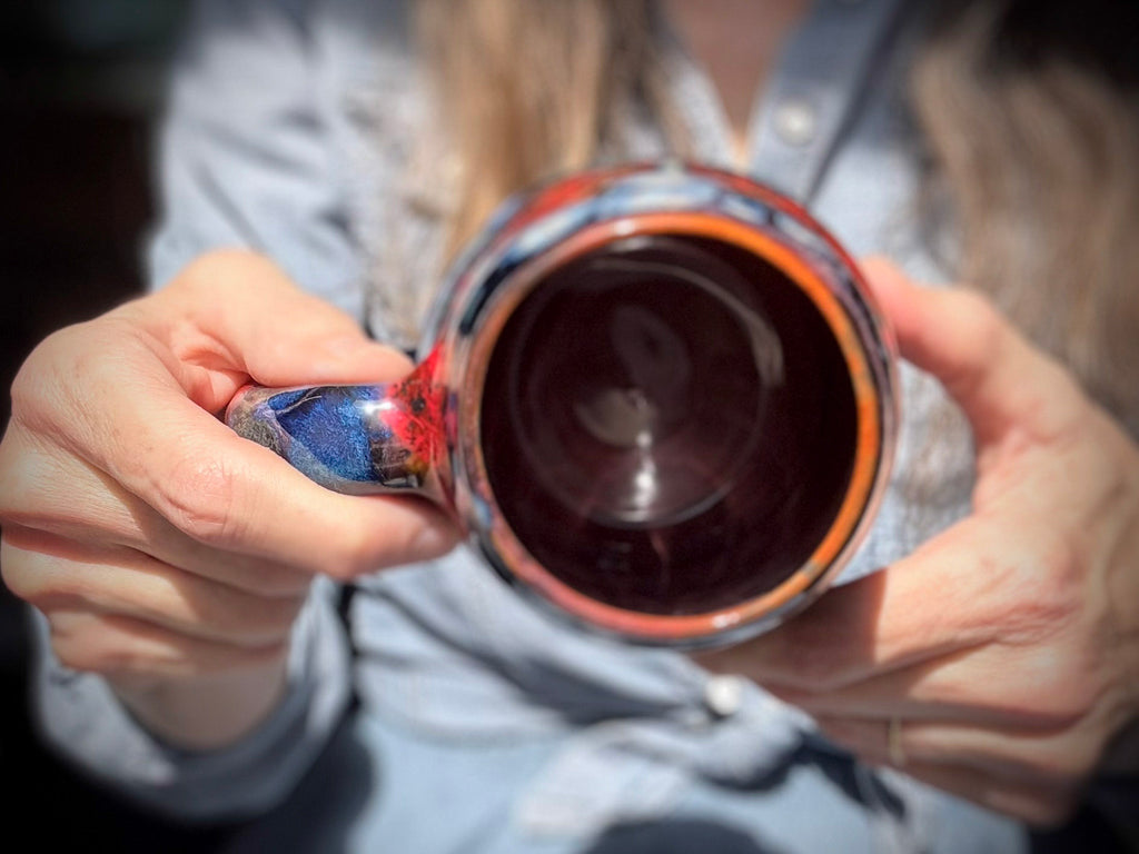 07-B Starry Night Swirly Mug - TOP SHELF MISFIT, 21 oz.