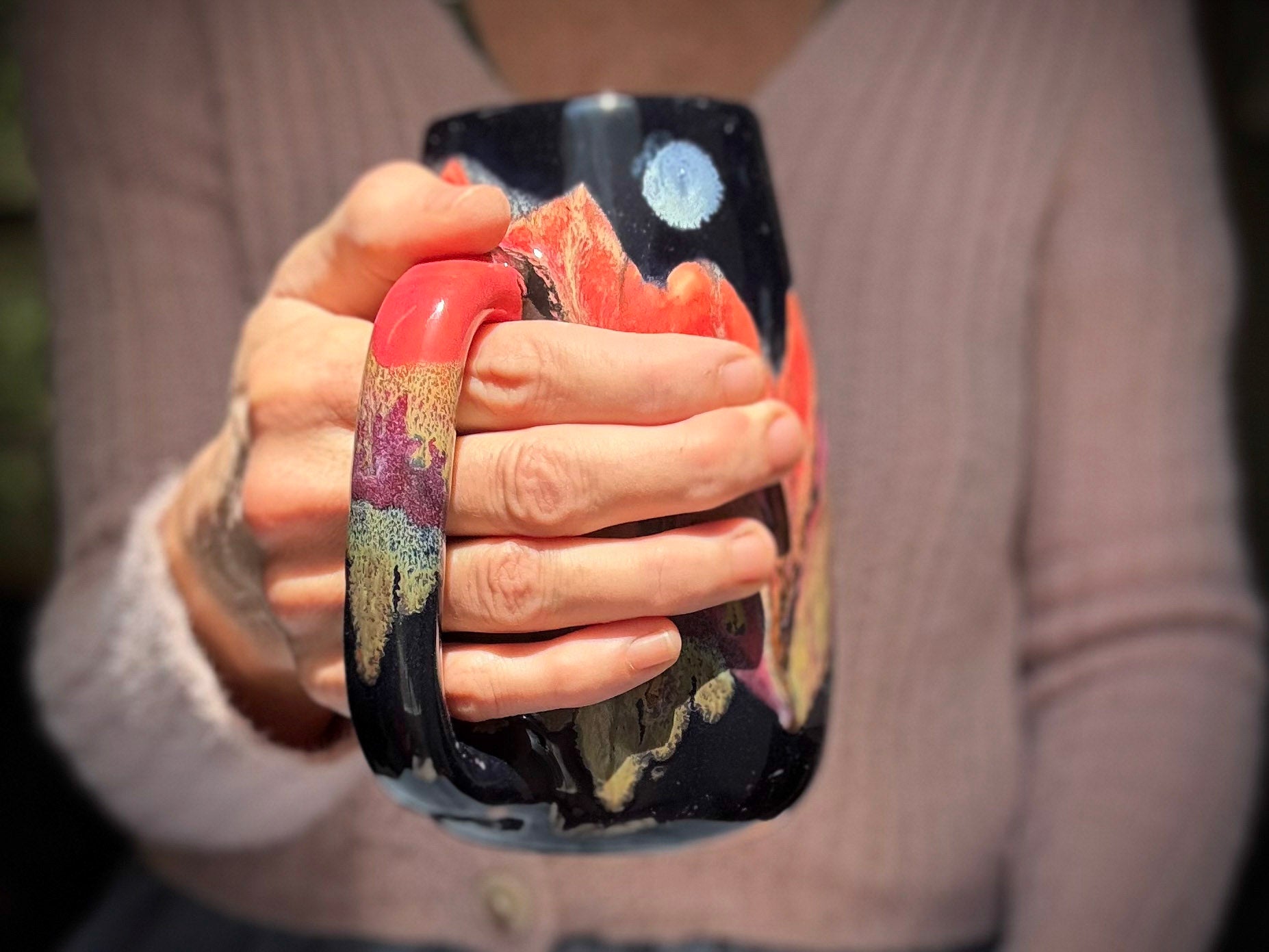 08-B Molten Strata Mug, 24 oz.