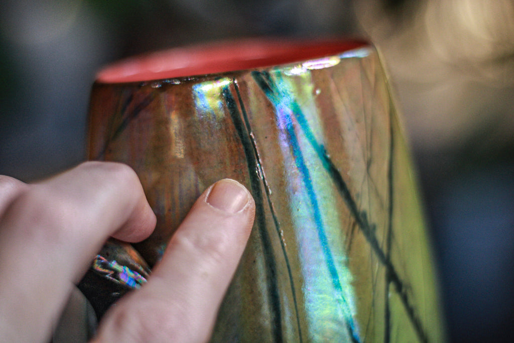 07-A Labradorite PROTOTYPE Mug - MINOR MISFIT, 24 oz. - 15% off