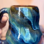 07-D Aurora Variation Notched Curvy Mug, 19 oz.