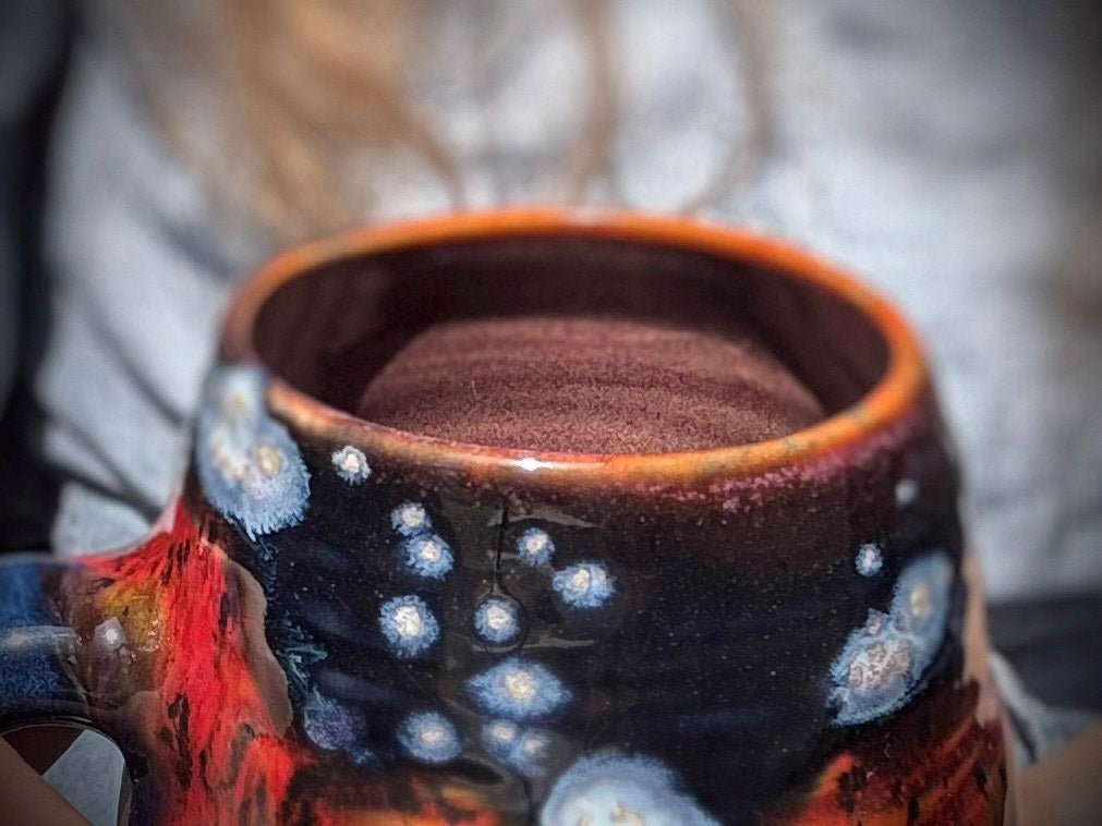 07-B Starry Night Swirly Mug - TOP SHELF MISFIT, 21 oz.