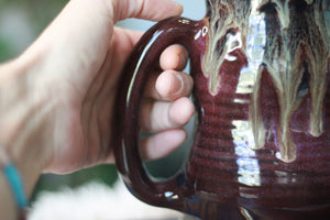 05-F Purple PROTOTYPE Barely Flared Textured Divot Mug, 21 oz.