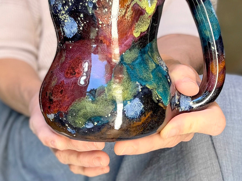 08-B Rainbow Stellar Gourd Mug - TOP SHELF, 23 oz.
