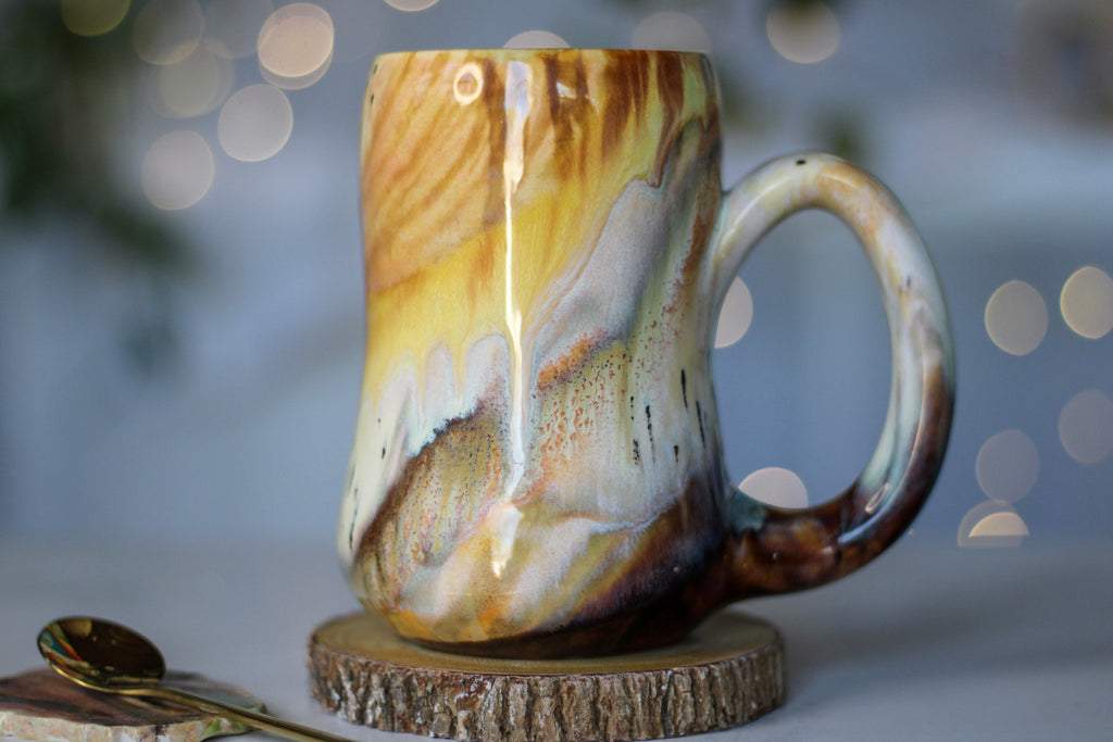07-B Soft Earth Series PROTOTYPE Gourd Mug, 18 oz.
