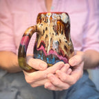 07-B Desert Oasis Curvy Mug, TOP SHELF - 26 oz.