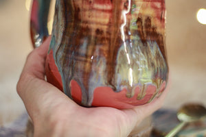 06-C Rainbow 'FLOW' Variation Textured Divot Mug, 20 oz.