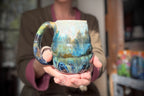 08-D Green Mountain Variation Textured Mug, 16 oz.