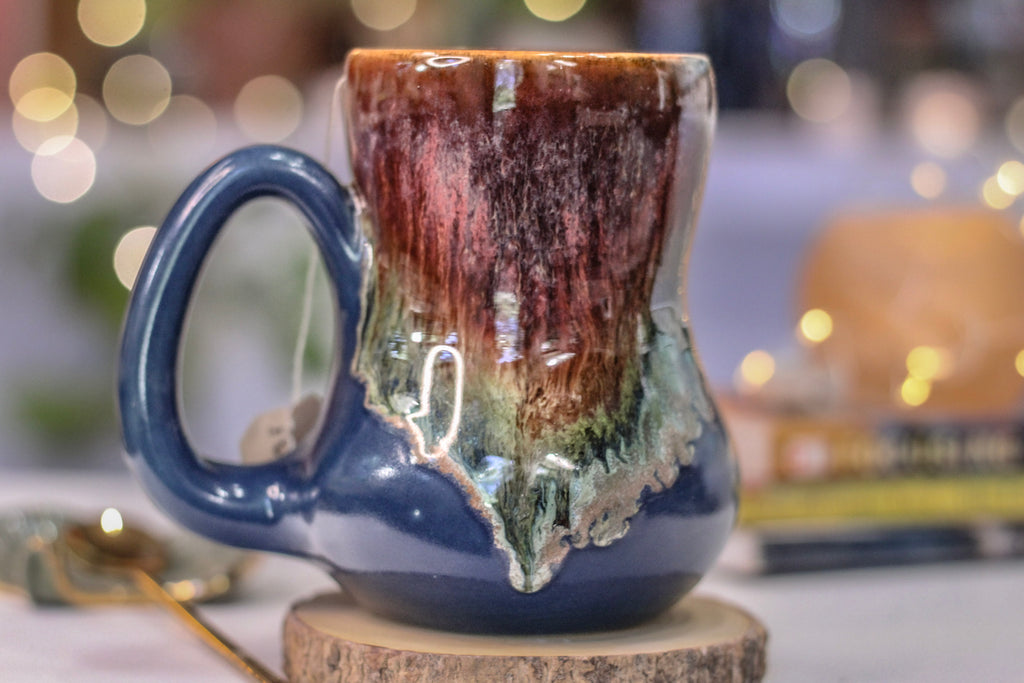 08-C Campfire Notched Gourd Mug, 17 oz.