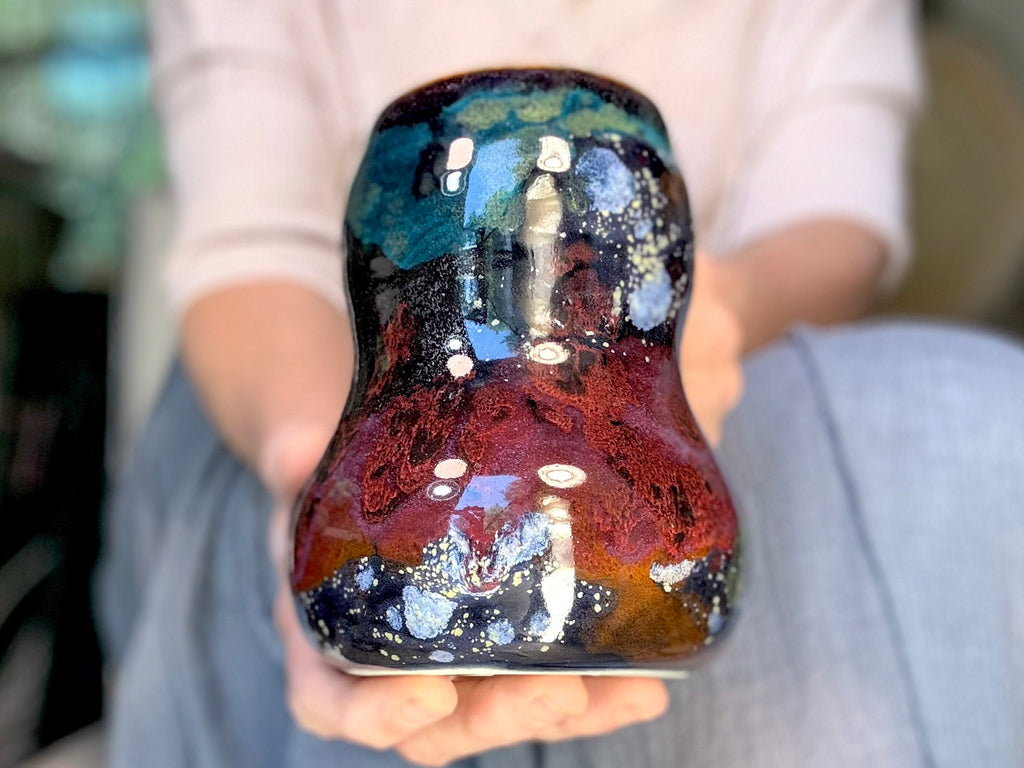 08-B Rainbow Stellar Gourd Mug - TOP SHELF, 23 oz.