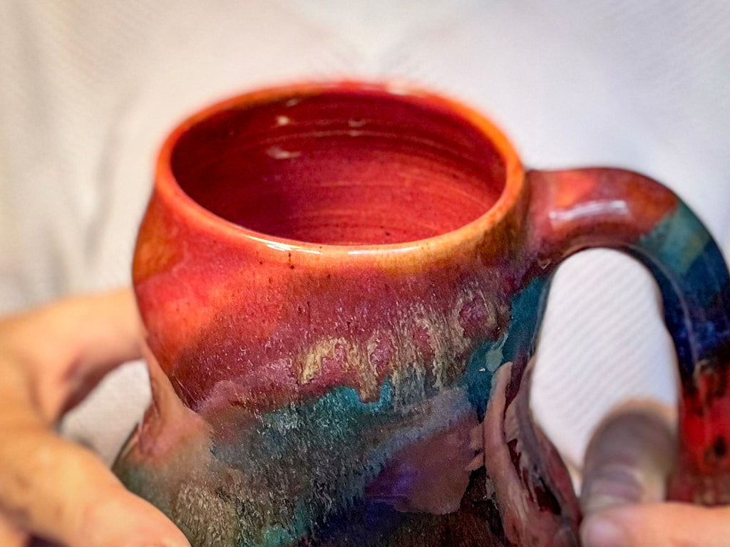 08-C Red PROTOTYPE Gourd Mug, 22 oz.