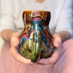 01-B Molten Cheetah Gourd Mug, TOP SHELF - 24 oz.