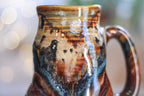 01-B+ Desert Oasis Barely Flared Textured Divot Mug - TOP SHELF NEXT LEVEL, 21 oz.