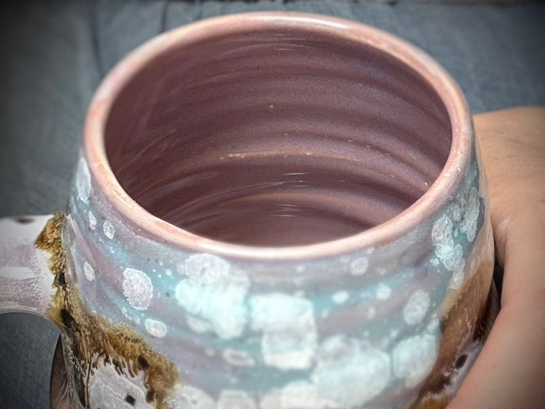 01-C Lavender Fields Swirly Mug - TOP SHELF, 24 oz.