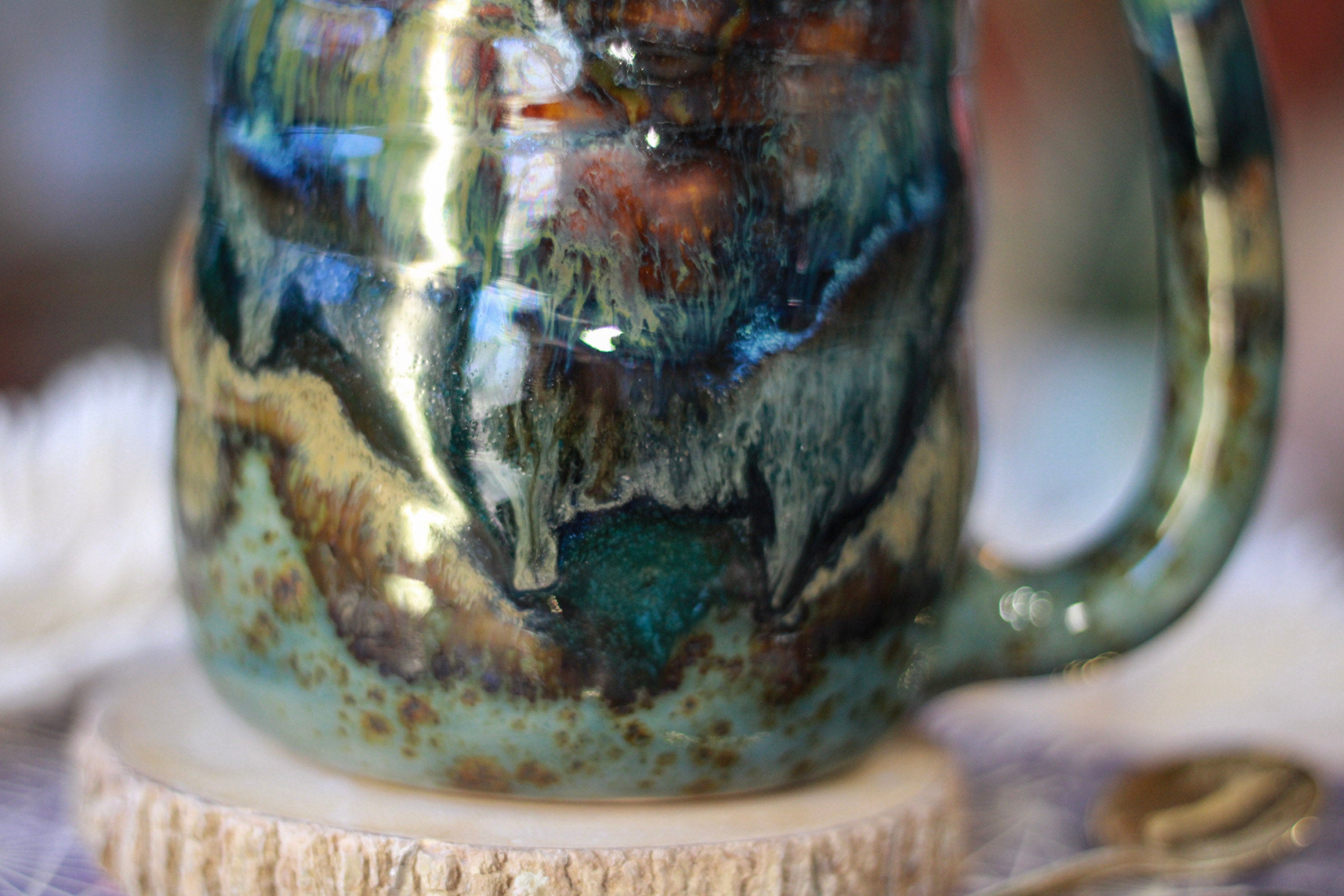 01-A Green Mountain Magic Textured Mug - TOP SHELF, 24 oz.