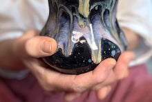 Load image into Gallery viewer, 02-C Cosmic Amethyst Grotto Barely Flared Curvy Mug - TOP SHELF, 18 oz.