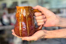 Load image into Gallery viewer, 14-F Brown EXPERIMENT Barely Flared Textured Divot Mug - MISFIT, 18 oz. - 20% off