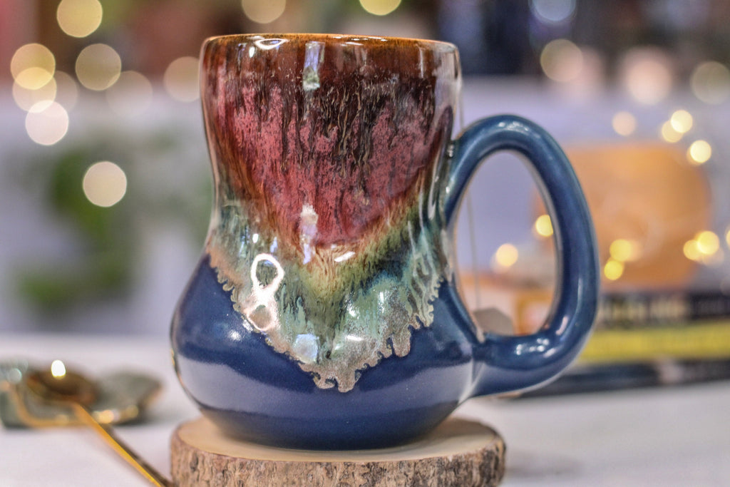 08-C Campfire Notched Gourd Mug, 17 oz.