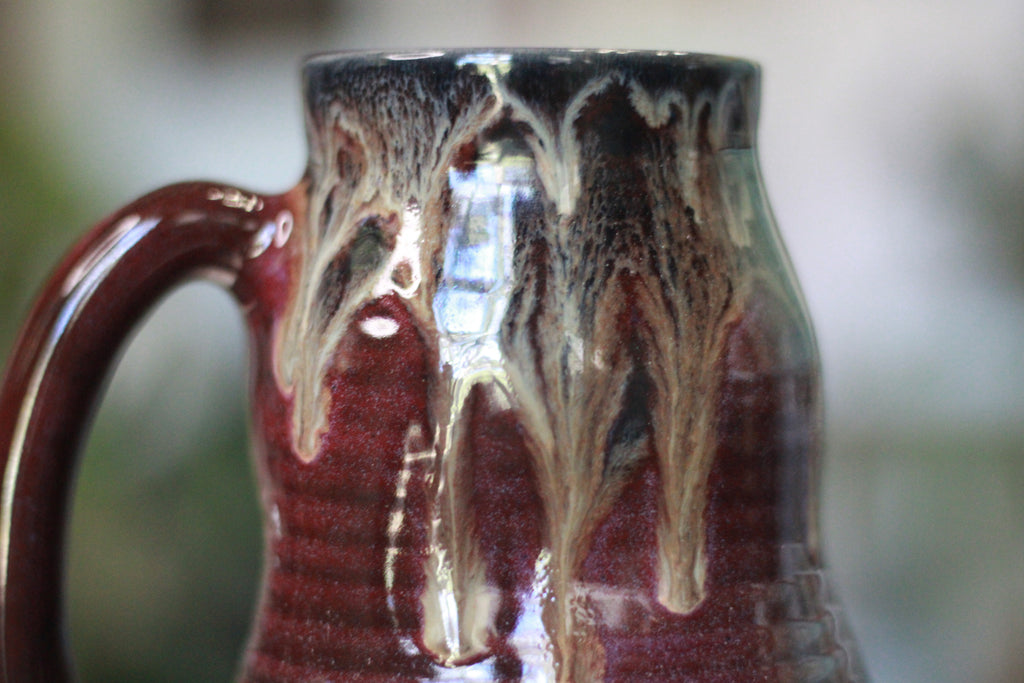 05-F Purple PROTOTYPE Barely Flared Textured Divot Mug, 21 oz.