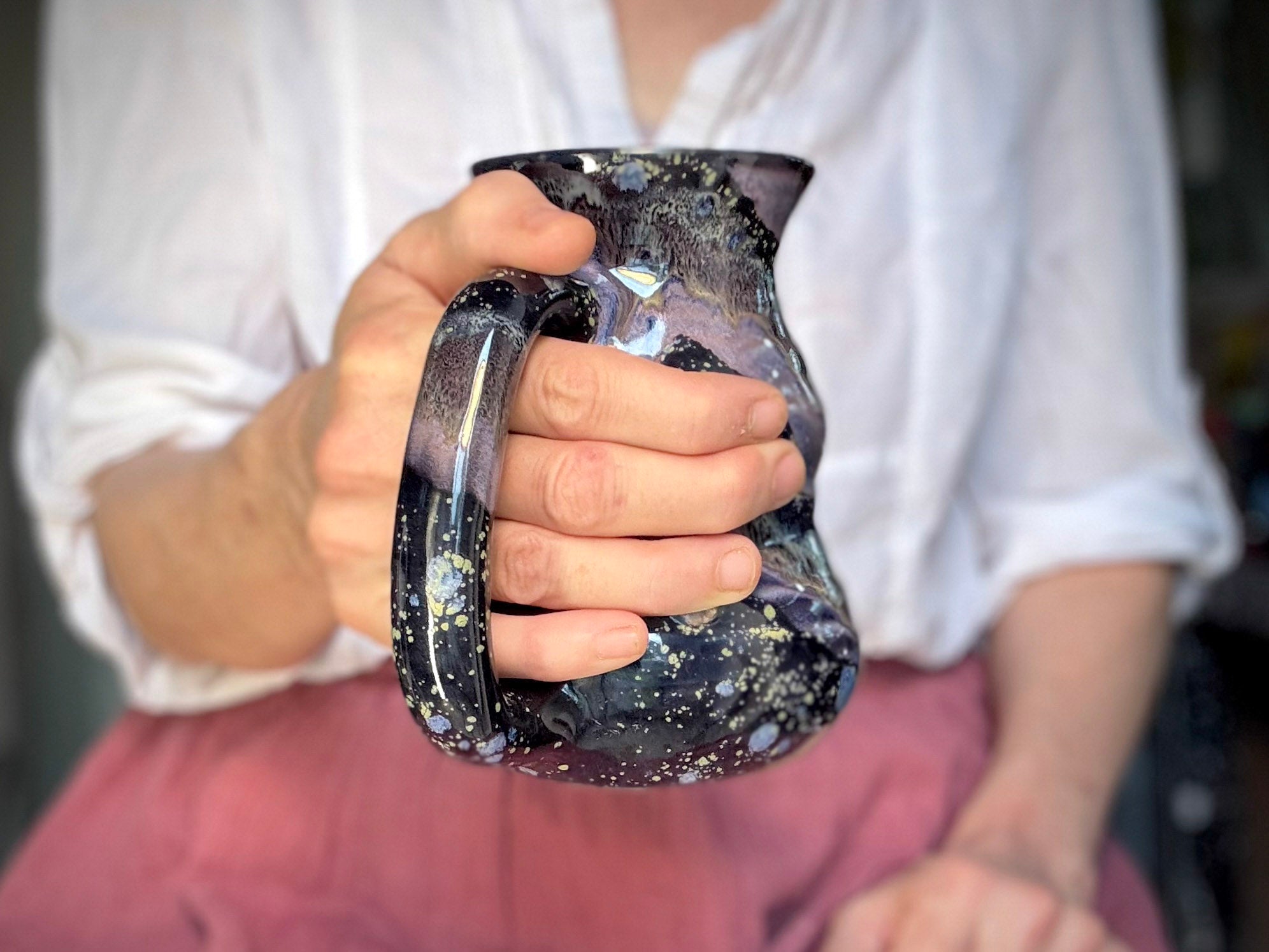 08-C Cosmic Amethyst Grotto Cuddle Mug, 22 oz.