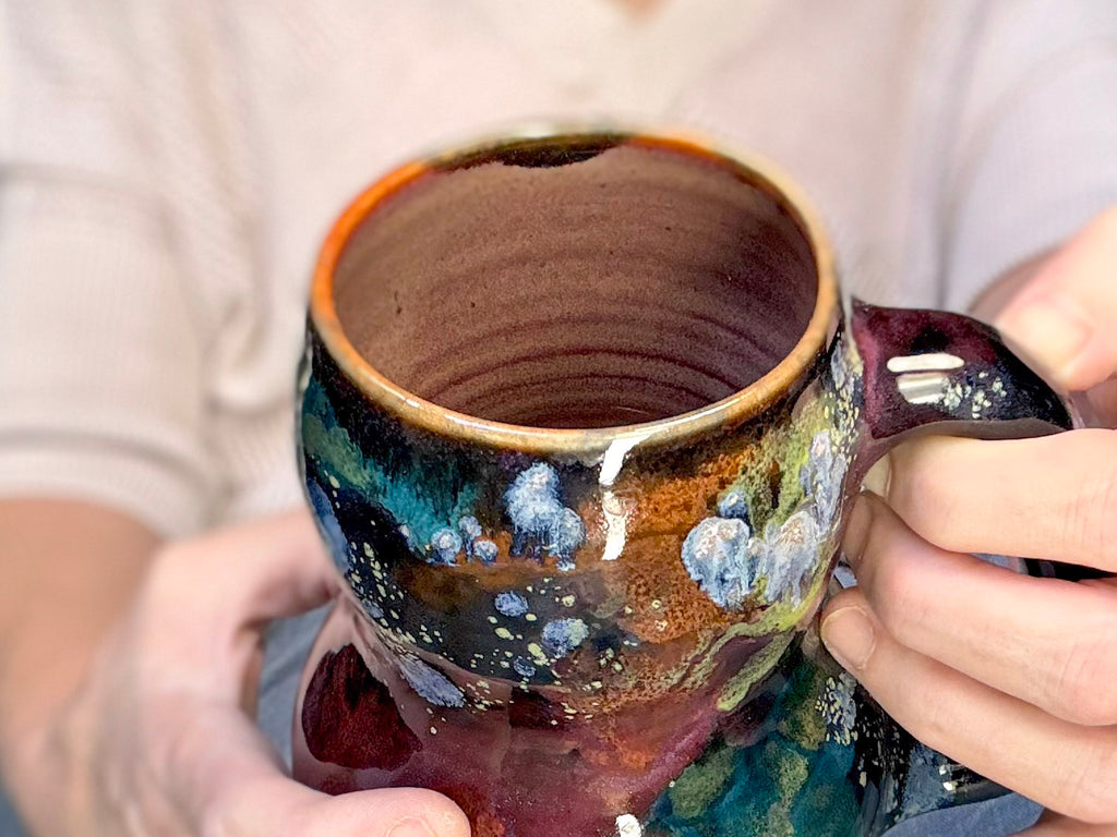 08-B Rainbow Stellar Gourd Mug - TOP SHELF, 23 oz.