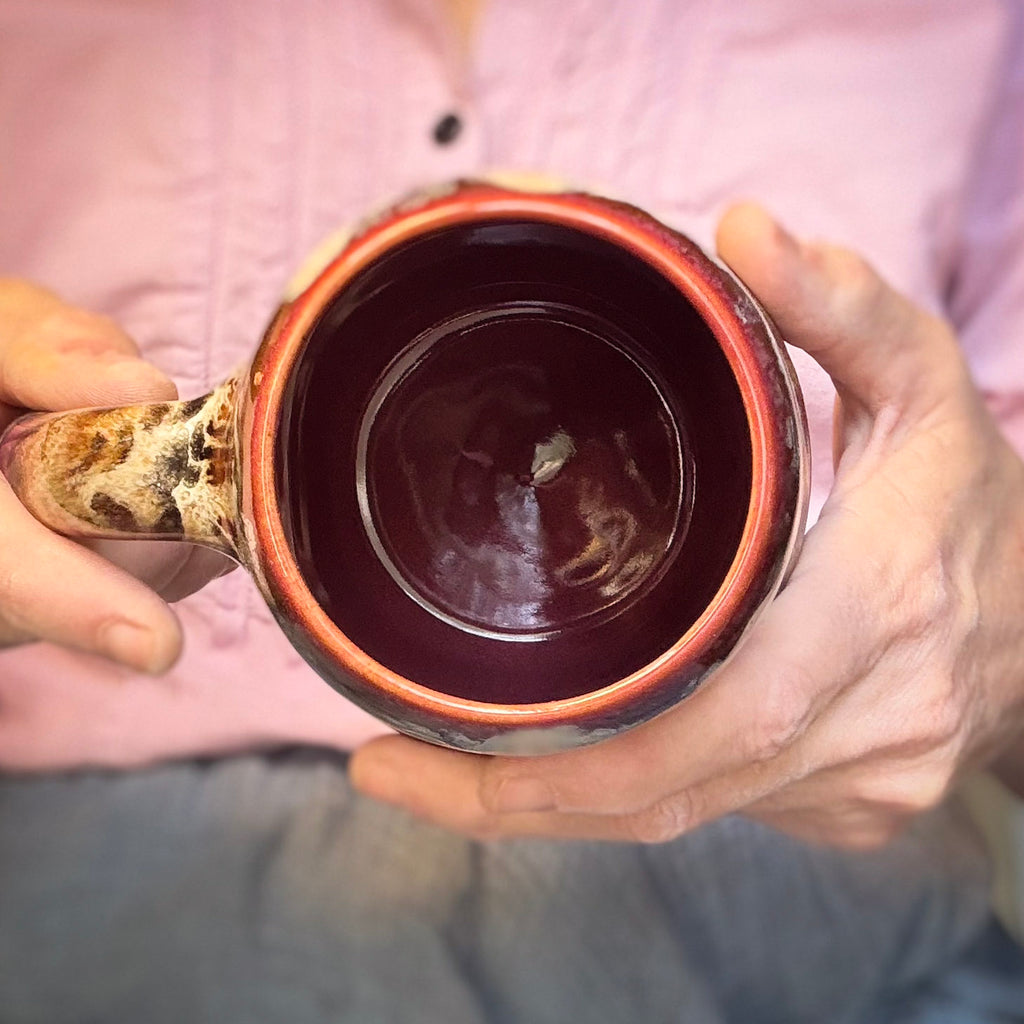 07-B Desert Oasis Curvy Mug, TOP SHELF - 26 oz.