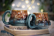 Load image into Gallery viewer, 08-D Molten Caramel Mug Pair, 18 oz.