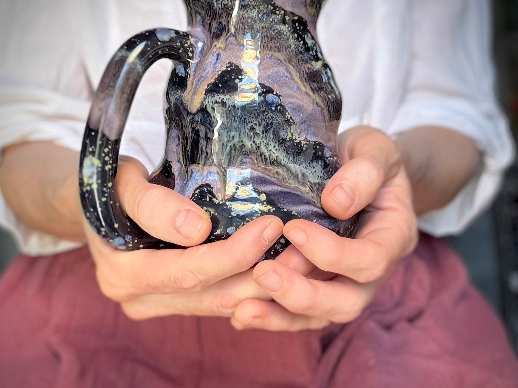 08-C Cosmic Amethyst Grotto Cuddle Mug, 22 oz.