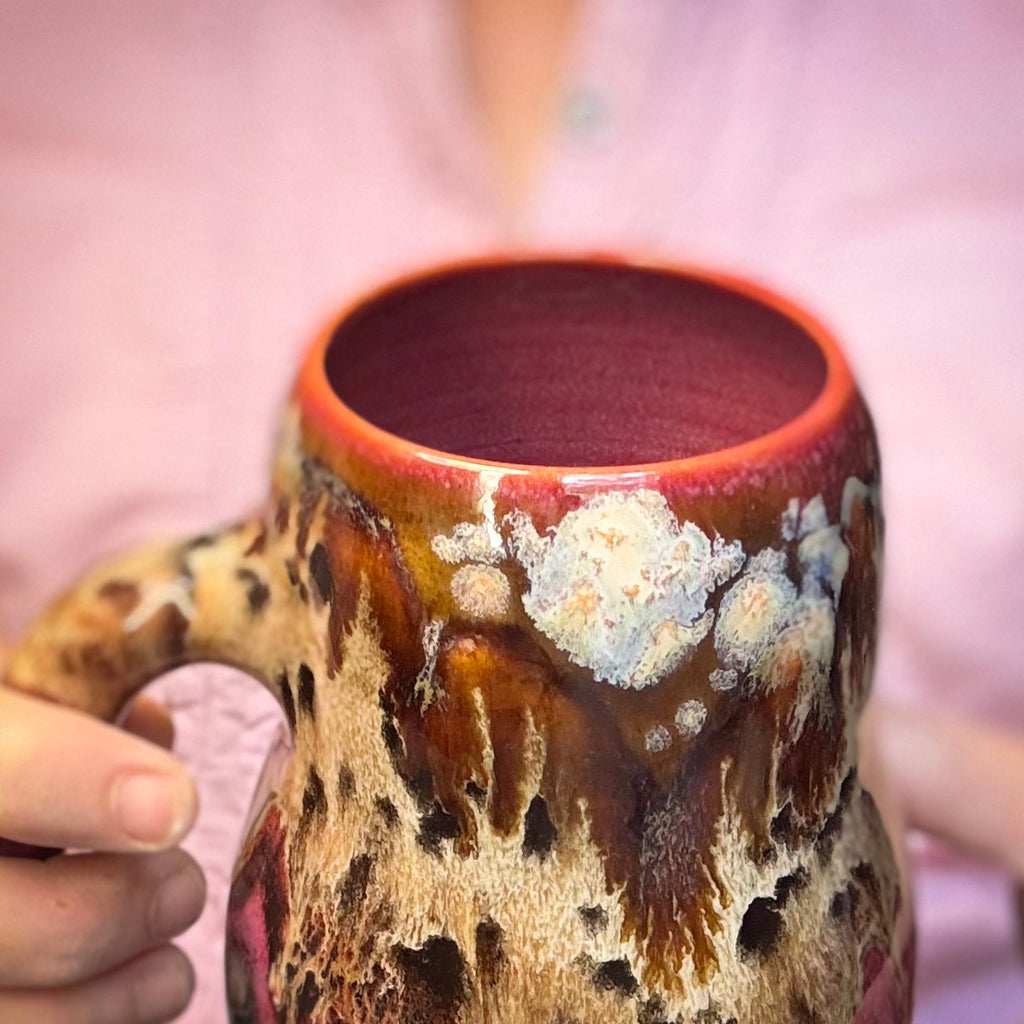 07-B Desert Oasis Curvy Mug, TOP SHELF - 26 oz.