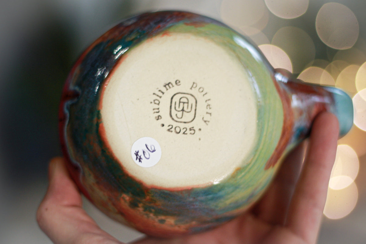 06-C Rainbow 'FLOW' Mug - TOP SHELF MISFIT, 17 oz.