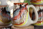 07-F 'FLOW' Barely Flared Textured Divot Mug, 15 oz. (This listing is for one mug)
