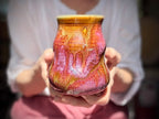 08-E Magenta Grotto Variation Curvy Mug, 15 oz.