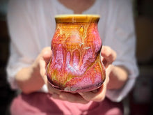 Load image into Gallery viewer, 08-E Magenta Grotto Variation Curvy Mug, 15 oz.