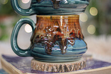 Load image into Gallery viewer, 08-D Molten Caramel Mug Pair, 18 oz.